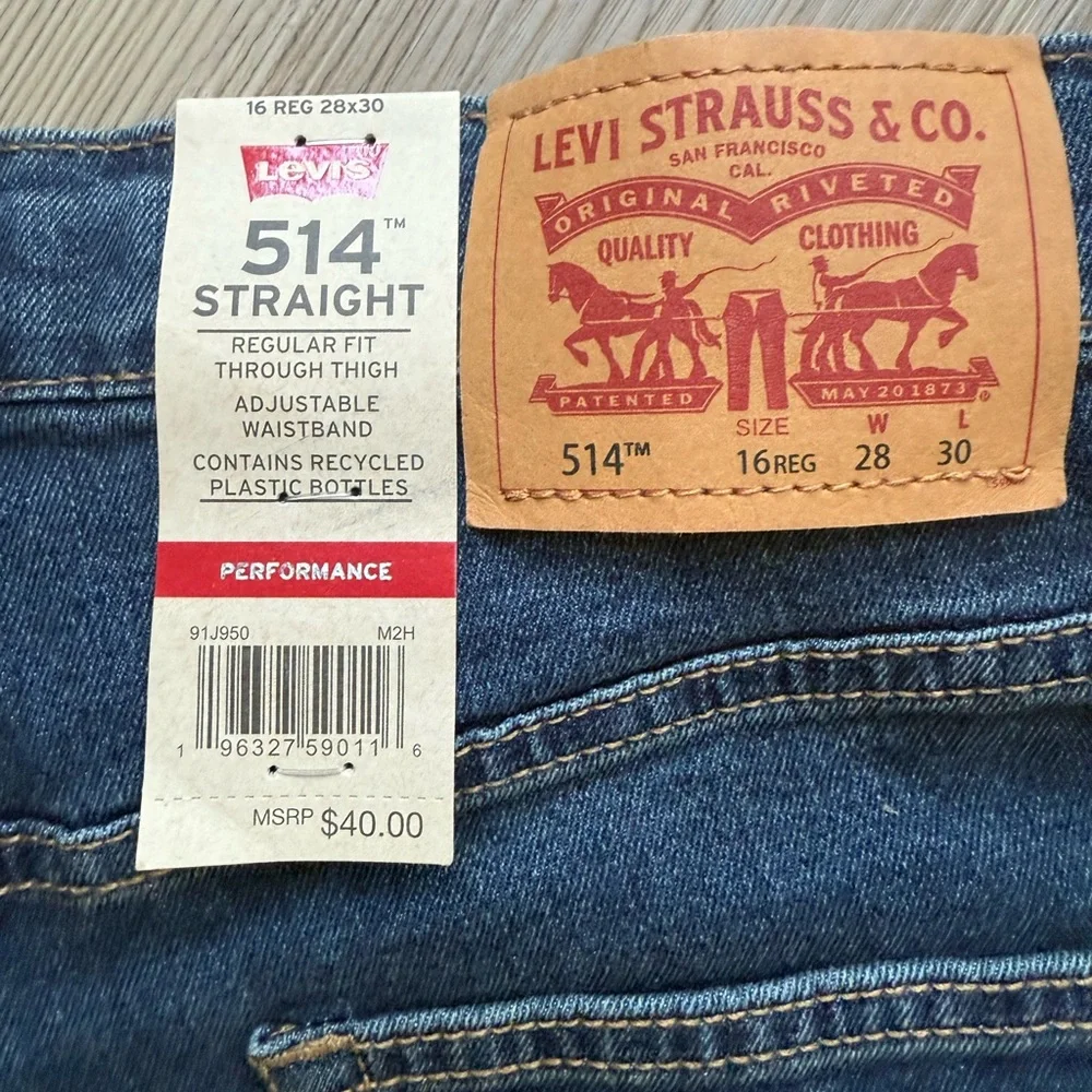 Levi's Boy Dark Blue Regular Fit Performance